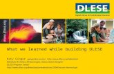 What we learned while building DLESE