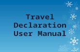 Travel Declaration User Manual