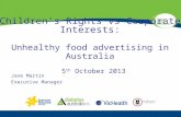 Children’s Rights vs Corporate Interests: Unhealthy food advertising in Australia