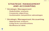 STRATEGIC MANAGEMENT  AND ACCOUNTING