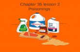 Chapter 35 lesson 2 Poisonings