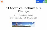 Effective Behaviour Change