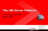 The x86 Server Platform