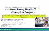 New Jersey Health IT  Champion Program