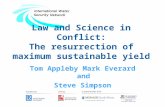 Law and Science in Conflict: The resurrection of maximum sustainable yield