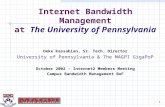 Internet Bandwidth Management at  The University of Pennsylvania