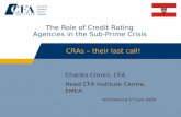 The Role of Credit Rating Agencies in the Sub-Prime Crisis
