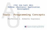 ITEC 334 Fall 2011  Online (Business) Application Development