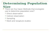 Determining Population Size
