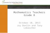 Mathematics Teachers Grade 8