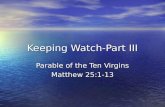 Keeping Watch-Part III