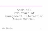 SNMP SMI Structure of Management Information