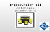 Introduktion til databaser (databaser, del 1)