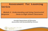 Georgia Department of Education Assessment and Accountability Division