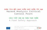 PHÂN TÍCH MỐI NGUY KIỂM SOÁT ĐIỂM TỚI HẠN Hazard Analysis Critical Control Point