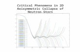 Critical Phenomena in 2D Axisymmetric Collapse of Neutron Stars