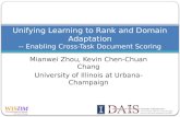 Unifying Learning to Rank and Domain Adaptation -- Enabling Cross-Task Document Scoring