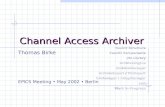 Channel Access Archiver