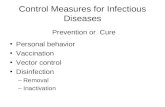 Control Measures for Infectious Diseases