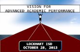 VISION FOR  ADVANCED ACADEMIC PERFORMANCE