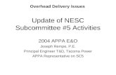 Update of NESC Subcommittee #5 Activities