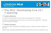 The MLE: Developing true 24 / 7 learning