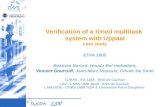 Verification of a timed multitask  system with Uppaal case study