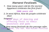 Harvest Festivals