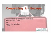 Competing in Europe