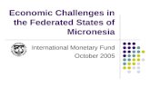 Economic Challenges in the Federated States of Micronesia