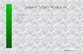 Seismic VSAT Wish List
