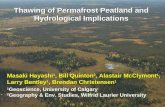 Thawing of Permafrost Peatland and Hydrological Implications
