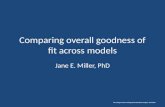 Comparing overall goodness of fit across models