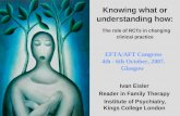 Knowing what or understanding how: The role of RCTs in changing clinical practice