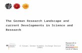 The German Research Landscape and current Developments in Science and Research