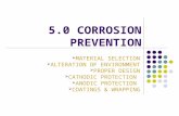 5.0 CORROSION PREVENTION