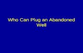 Who Can Plug an Abandoned Well