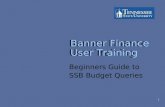 Banner Finance User Training