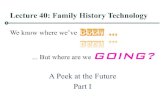 Lecture 40: Family History Technology