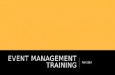 Event management training