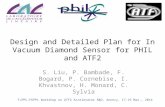 Design and Detailed Plan for In Vacuum Diamond Sensor for PHIL and ATF2