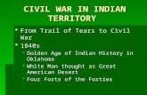 CIVIL WAR IN INDIAN TERRITORY