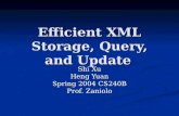Efficient XML Storage, Query, and Update