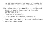 Inequality and its measurement