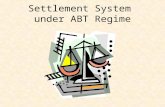 Settlement System  under ABT Regime