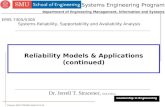 Reliability Models & Applications (continued)