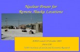Nuclear Power for Remote Alaska Locations