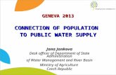 Connection of population  to public water supply