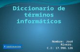 Diccionario de términos informáticos