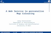 A Web Service to personalise  Map Colouring
